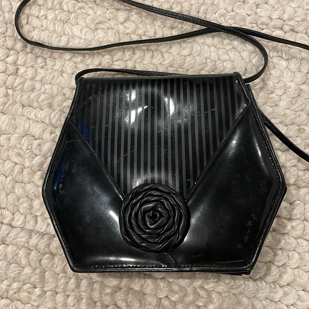 Vintage Susan Gail Bellido, hexagonal leather purse from Spain